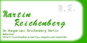 martin reichenberg business card
